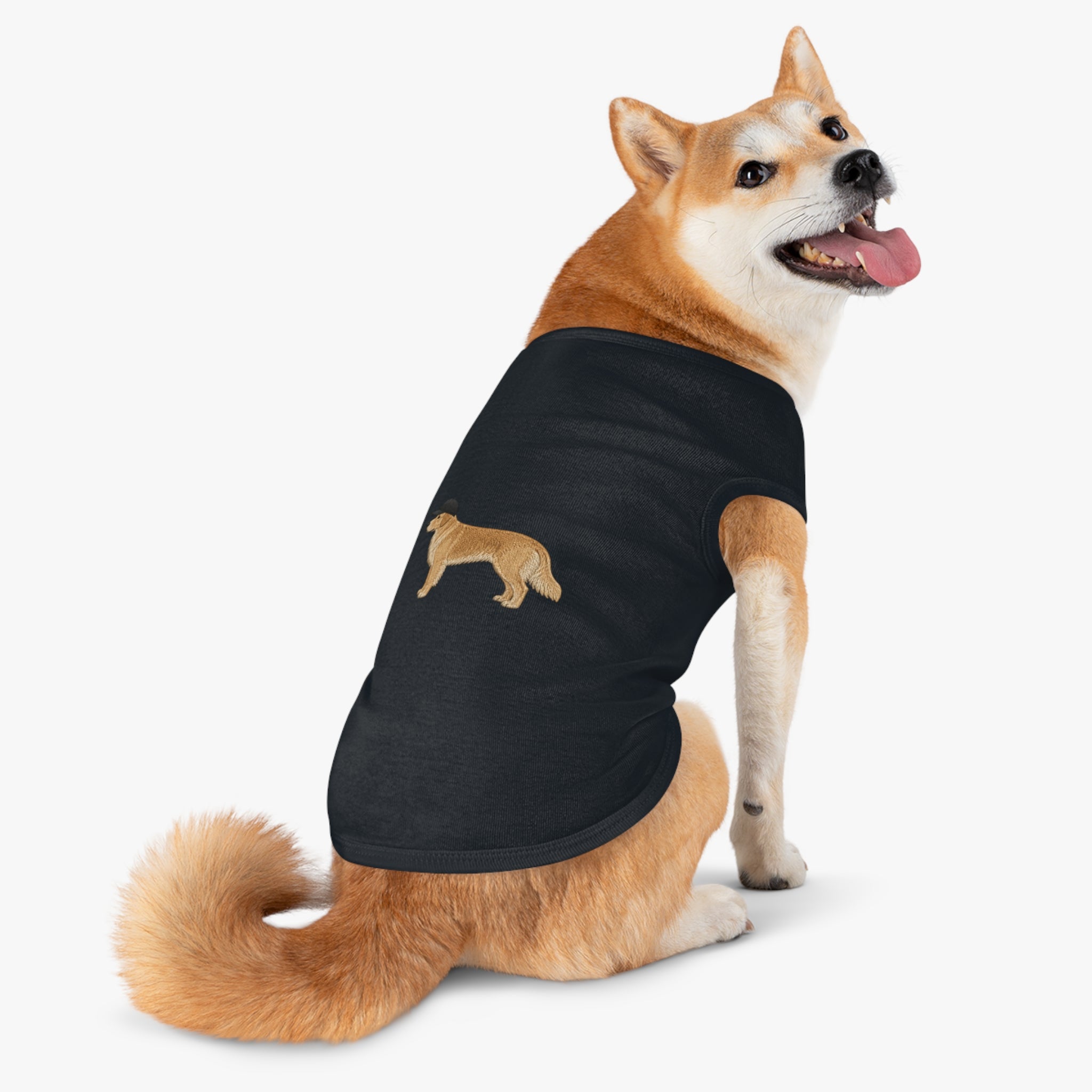 Pet Tank Top — Dog Shirt with Hat Graphic