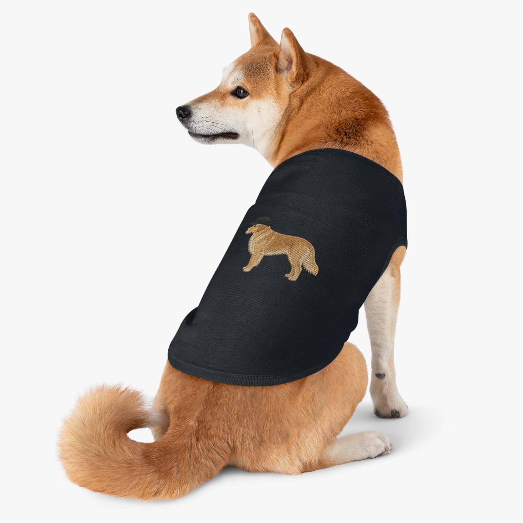 Pet Tank Top — Dog Shirt with Hat Graphic
