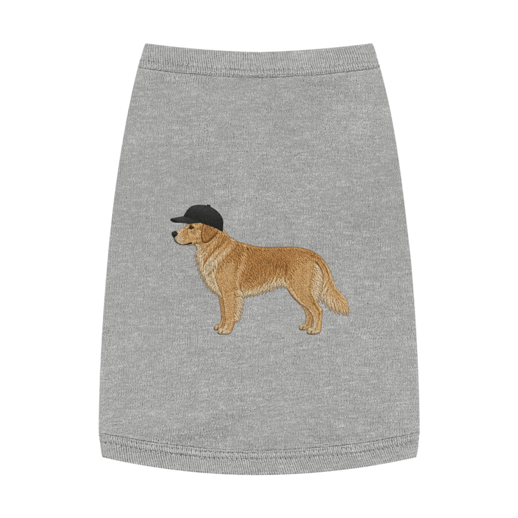 Pet Tank Top — Dog Shirt with Hat Graphic