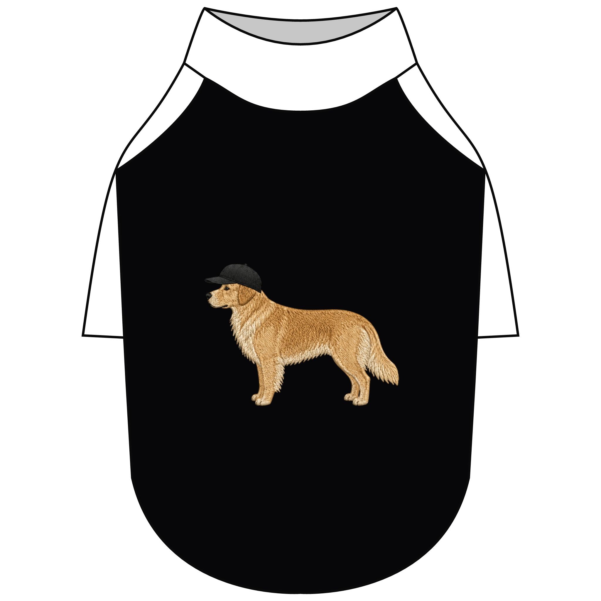 Baseball Cap Dog T-Shirt | Dog Clothes for Small & Large Breeds