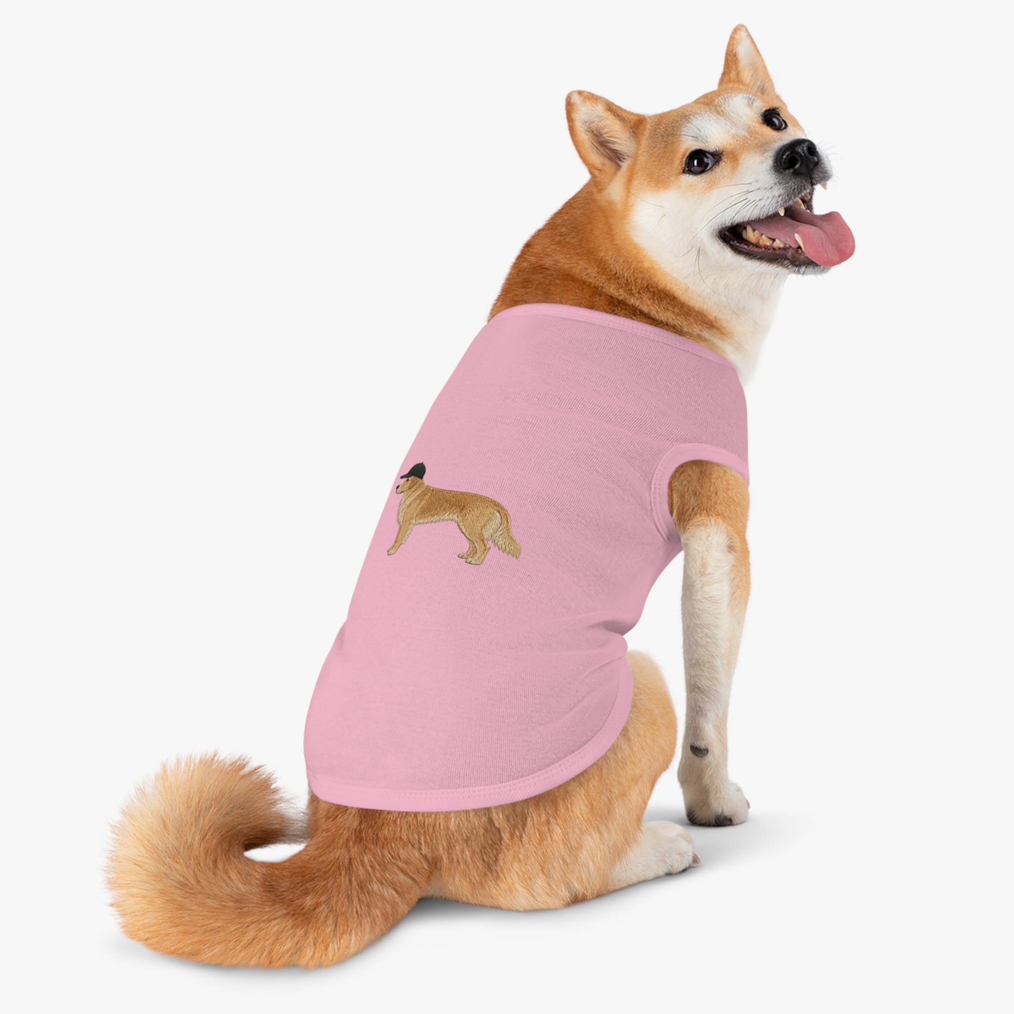 Pet Tank Top — Dog Shirt with Hat Graphic