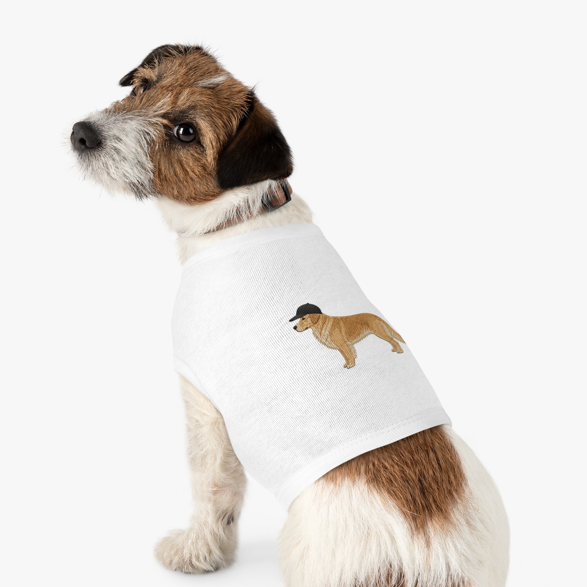 Pet Tank Top — Dog Shirt with Hat Graphic