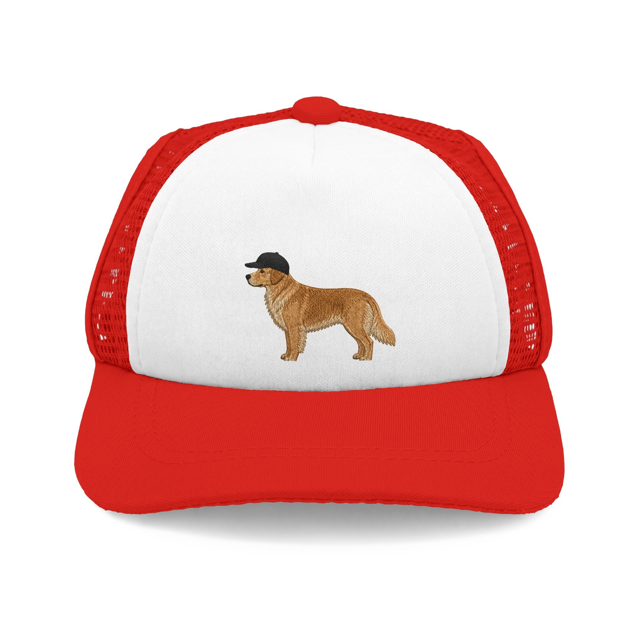 Dog Hat Trucker Cap with Ear Holes & Chin Strap