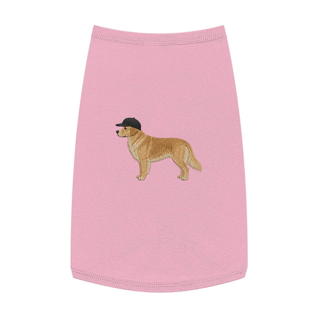 Pet Tank Top — Dog Shirt with Hat Graphic