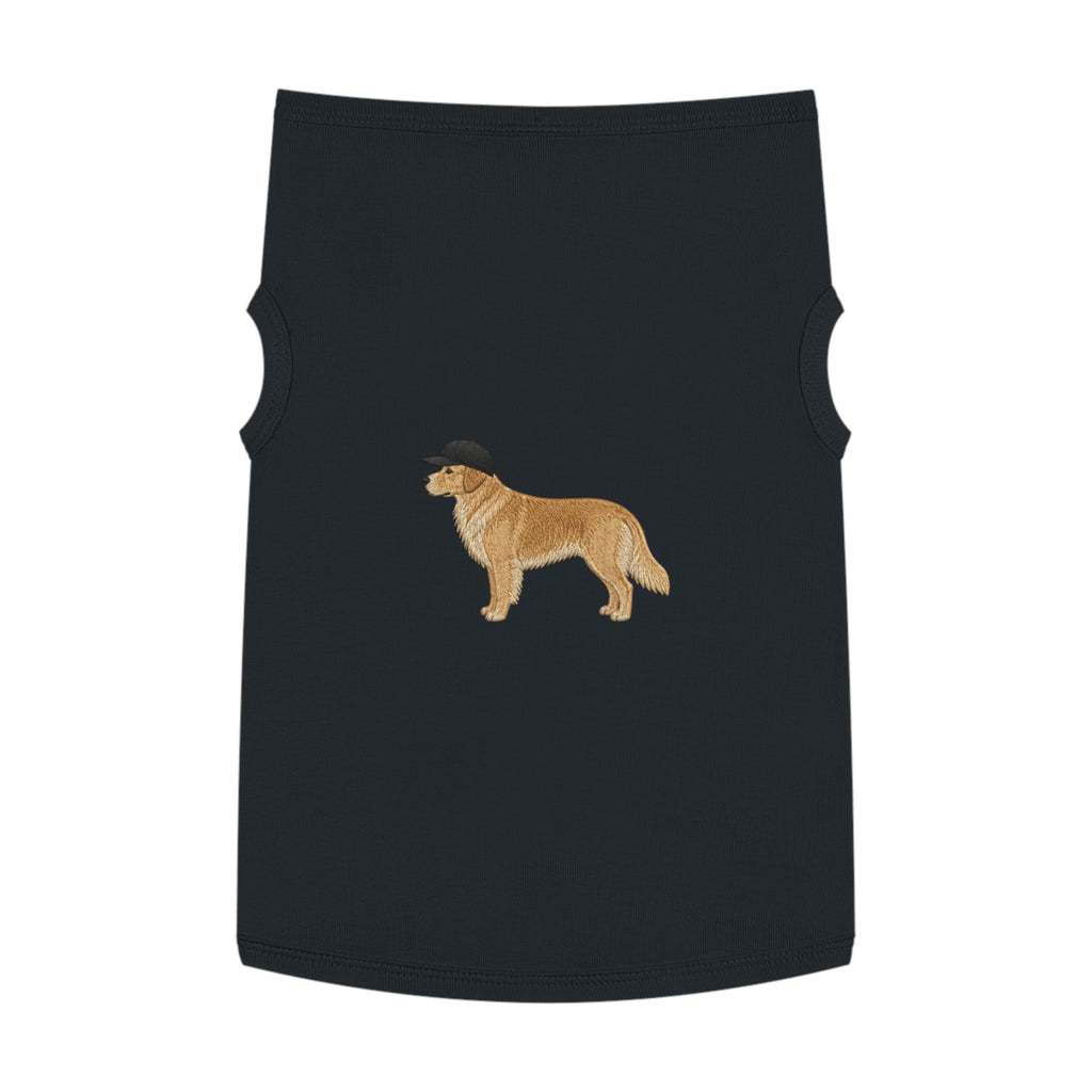 Pet Tank Top — Dog Shirt with Hat Graphic