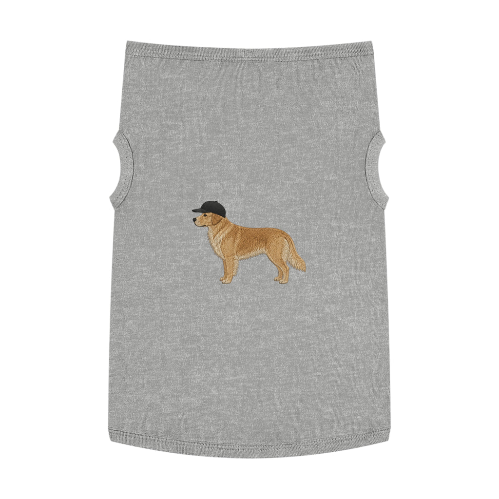 Pet Tank Top — Dog Shirt with Hat Graphic
