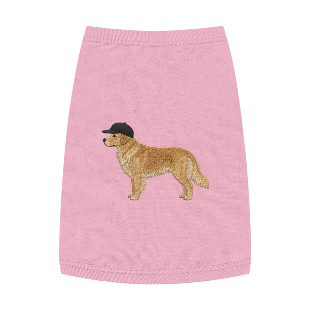 Pet Tank Top — Dog Shirt with Hat Graphic