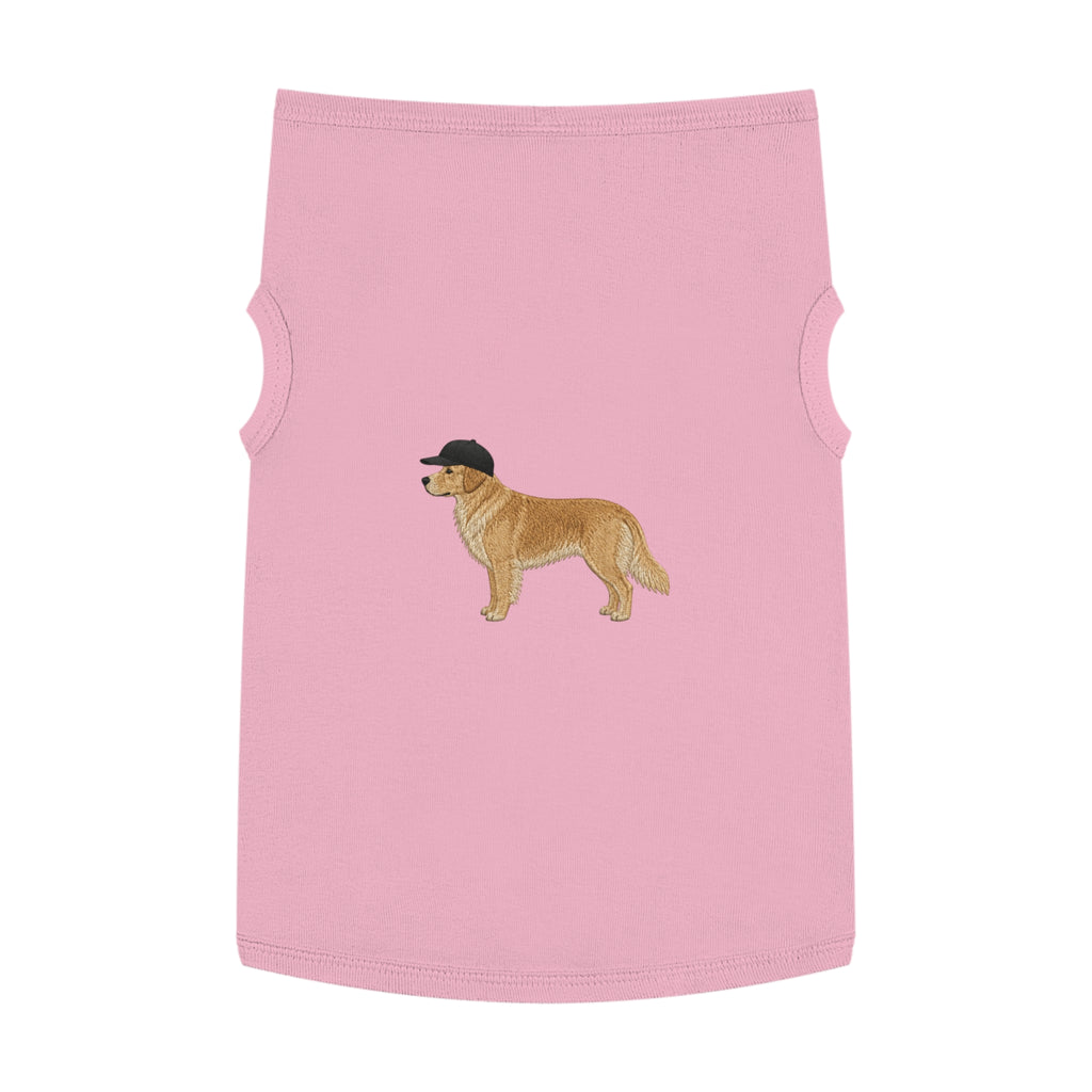 Pet Tank Top — Dog Shirt with Hat Graphic