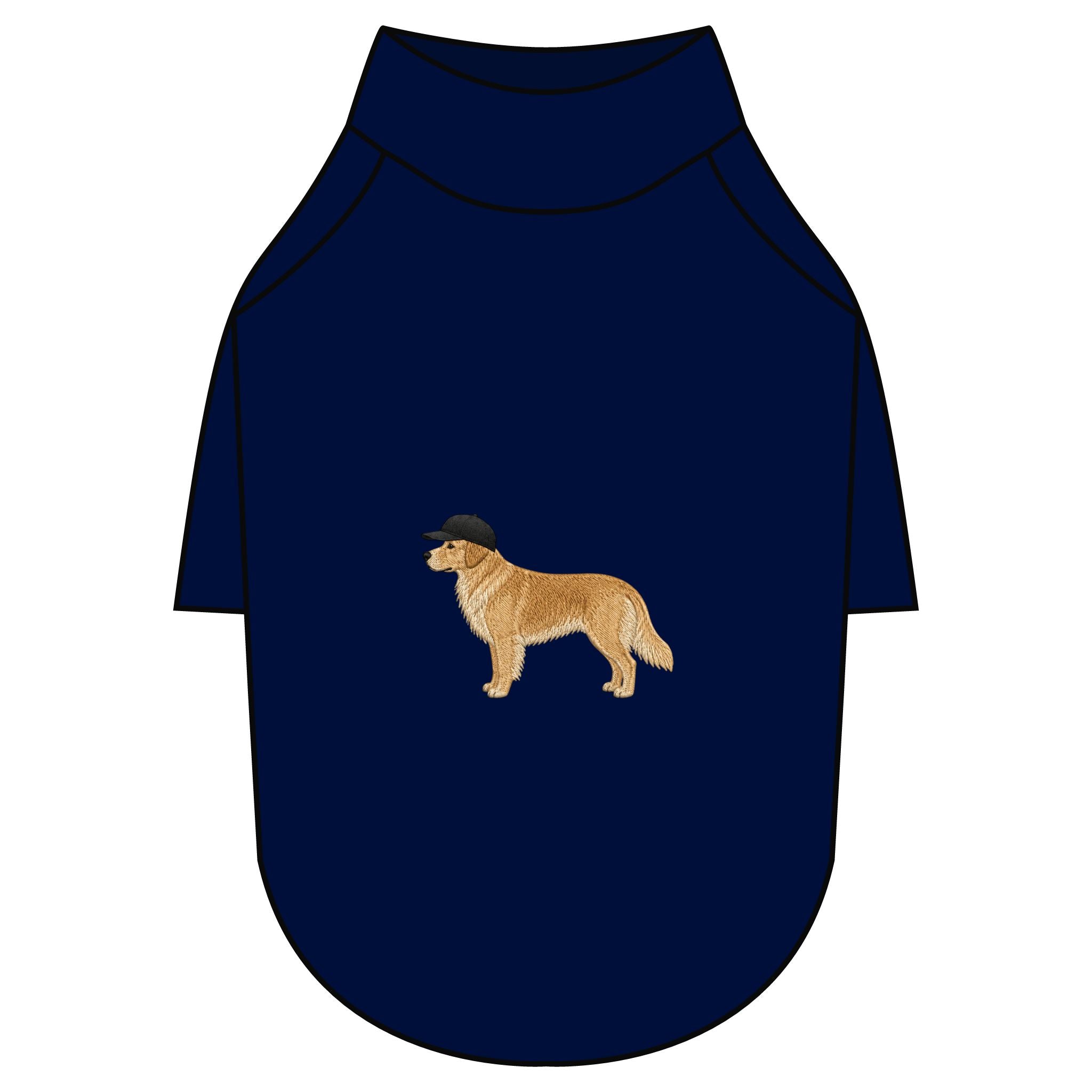 Baseball Cap Dog T-Shirt | Dog Clothes for Small & Large Breeds