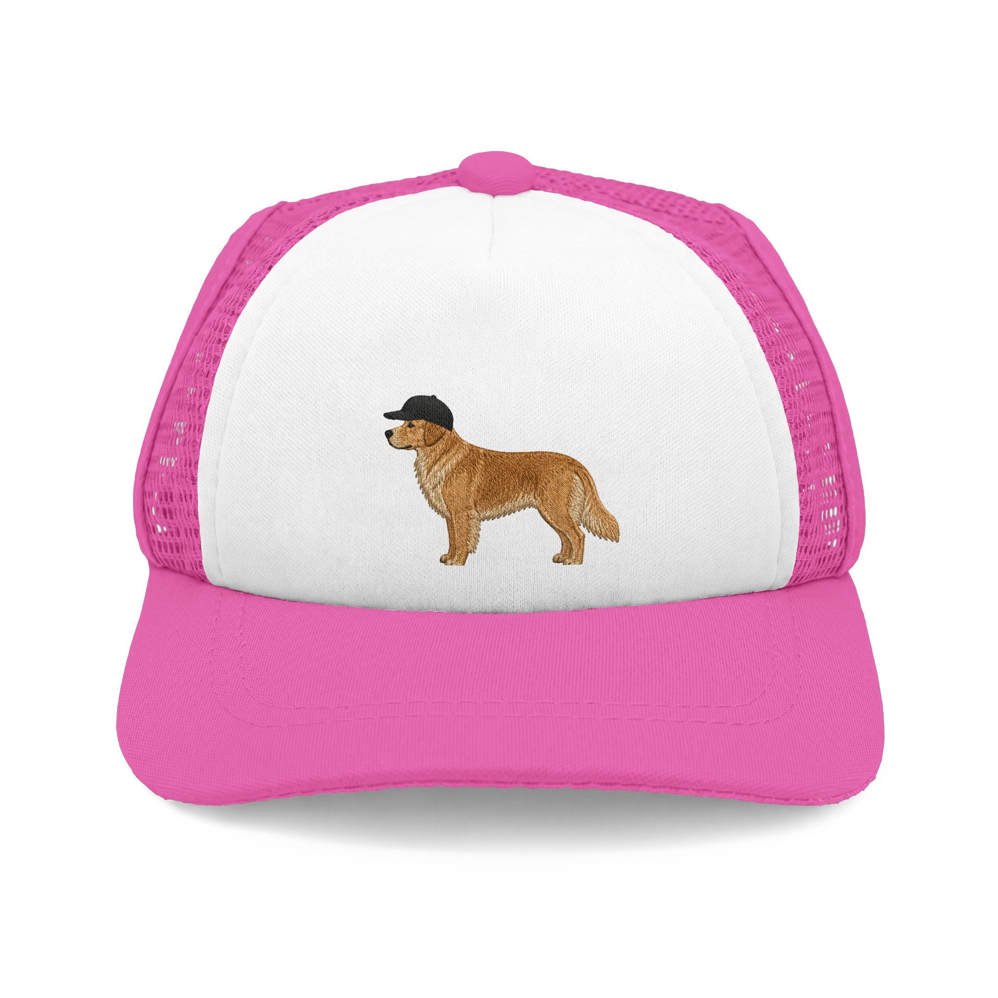 Dog Hat Trucker Cap with Ear Holes & Chin Strap