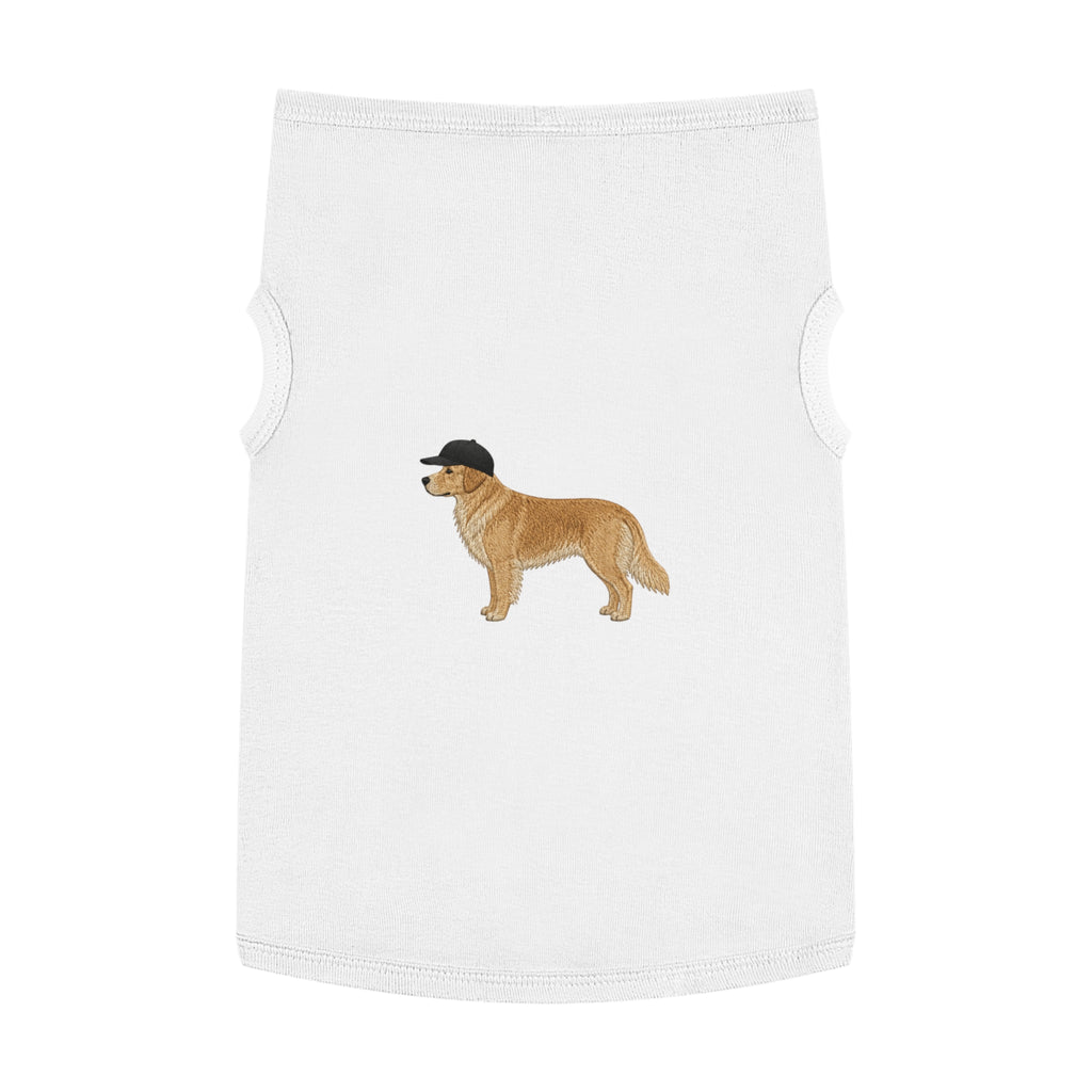 Pet Tank Top — Dog Shirt with Hat Graphic