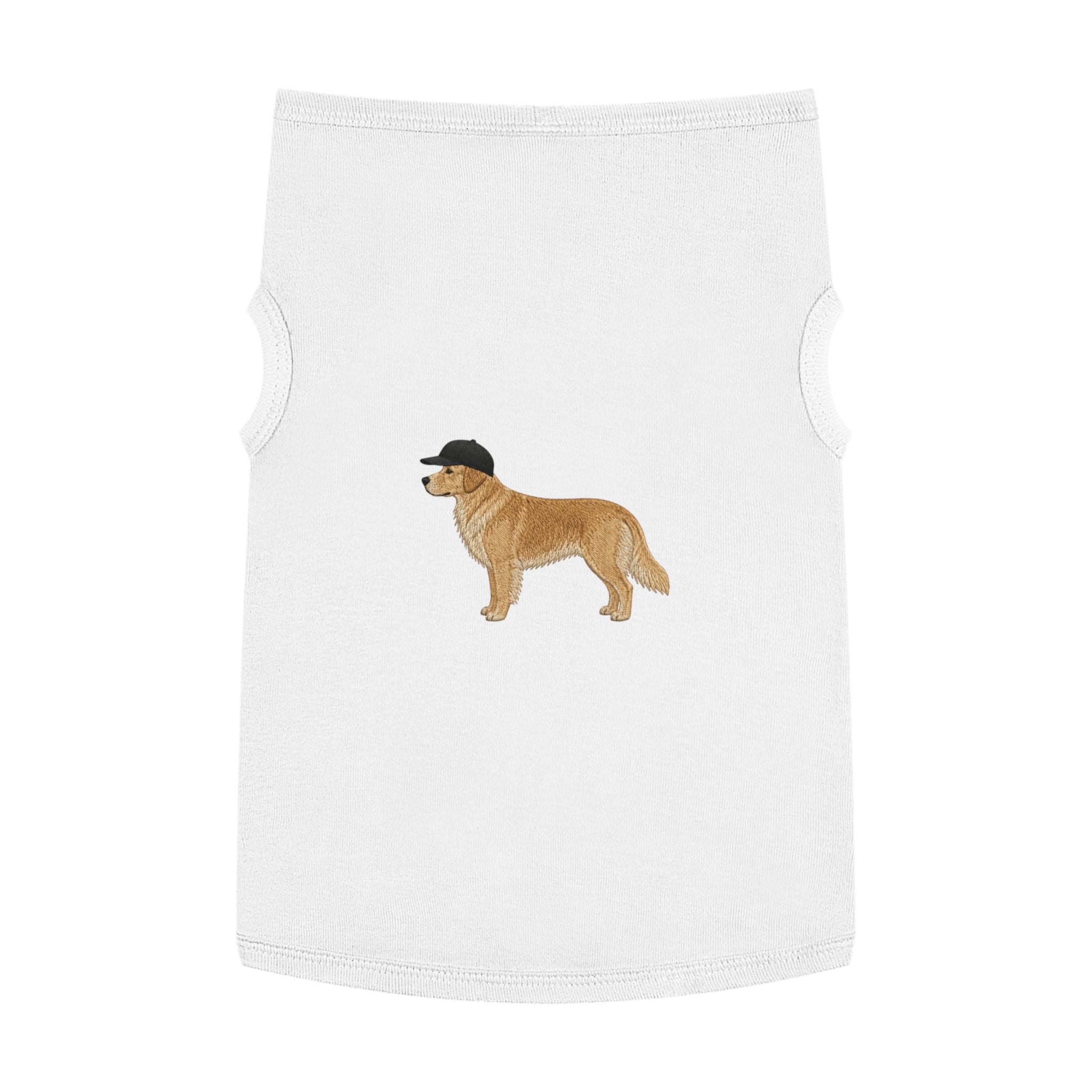 Pet Tank Top — Dog Shirt with Hat Graphic