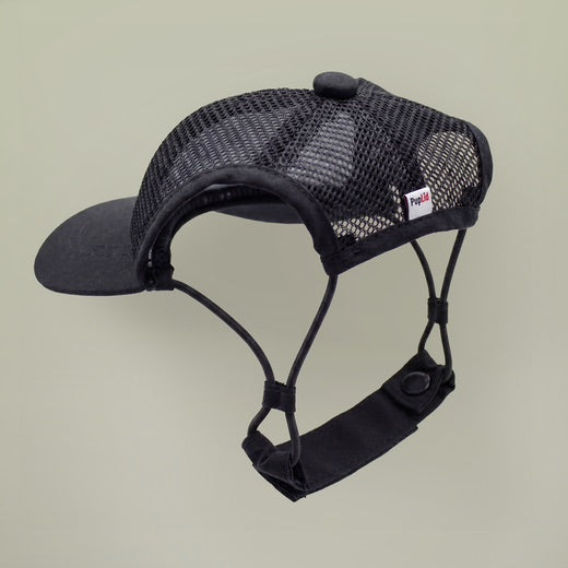 Dog Hat Trucker Cap with Ear Holes & Chin Strap