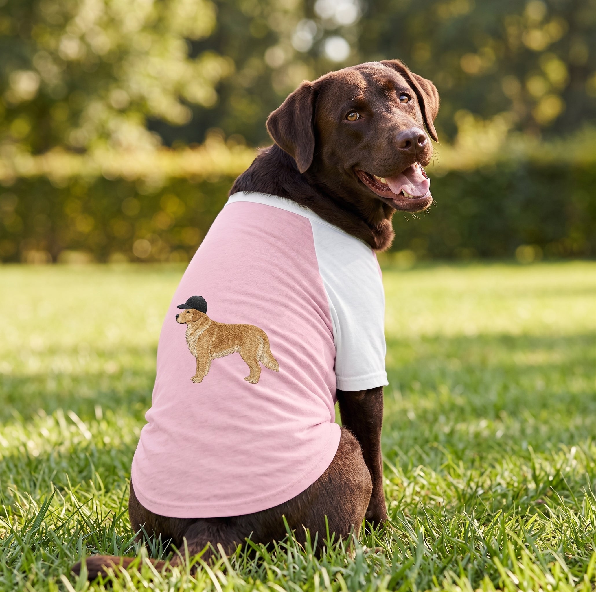 Baseball Cap Dog T-Shirt | Dog Clothes for Small & Large Breeds