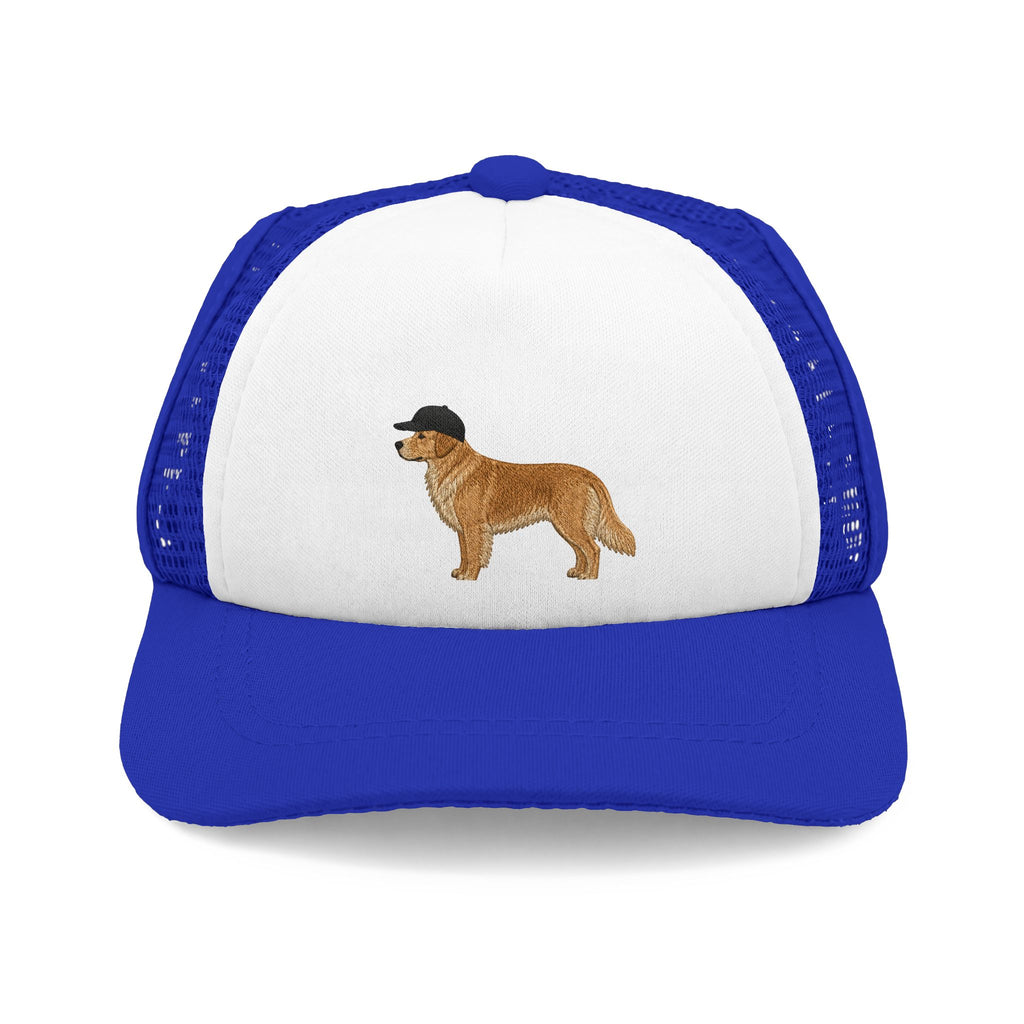 Dog Hat Trucker Cap with Ear Holes & Chin Strap