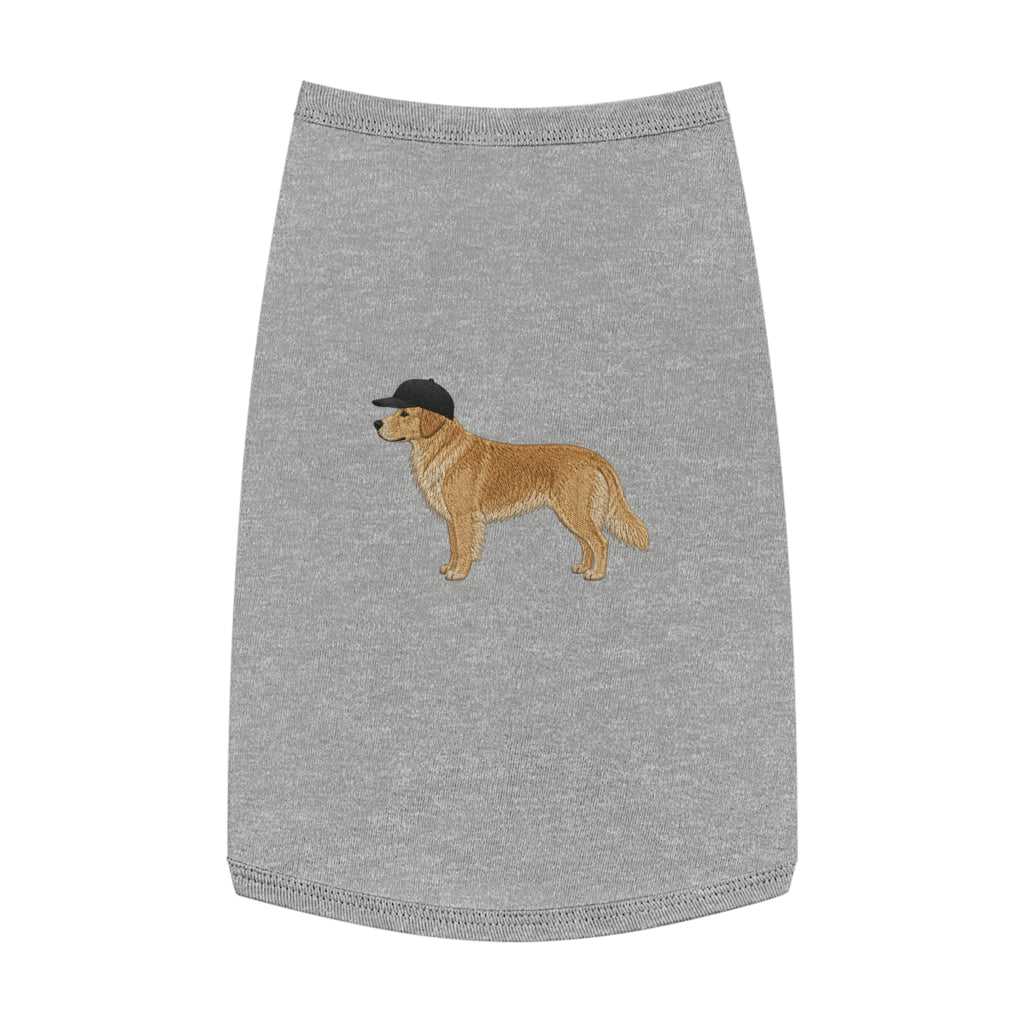 Pet Tank Top — Dog Shirt with Hat Graphic