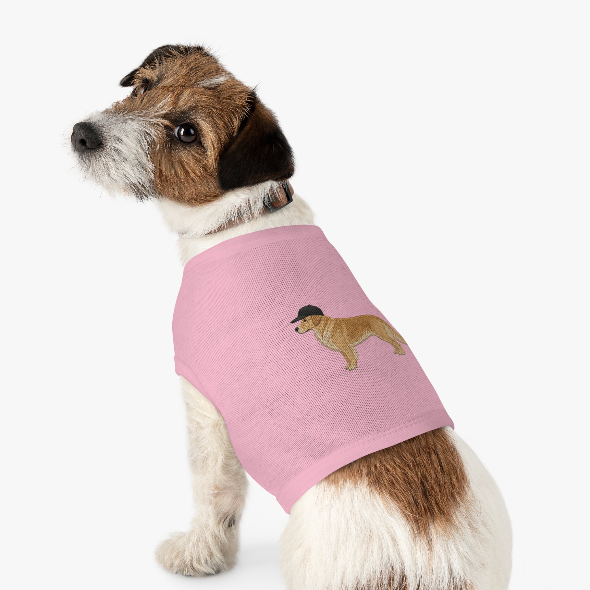 Pet Tank Top — Dog Shirt with Hat Graphic