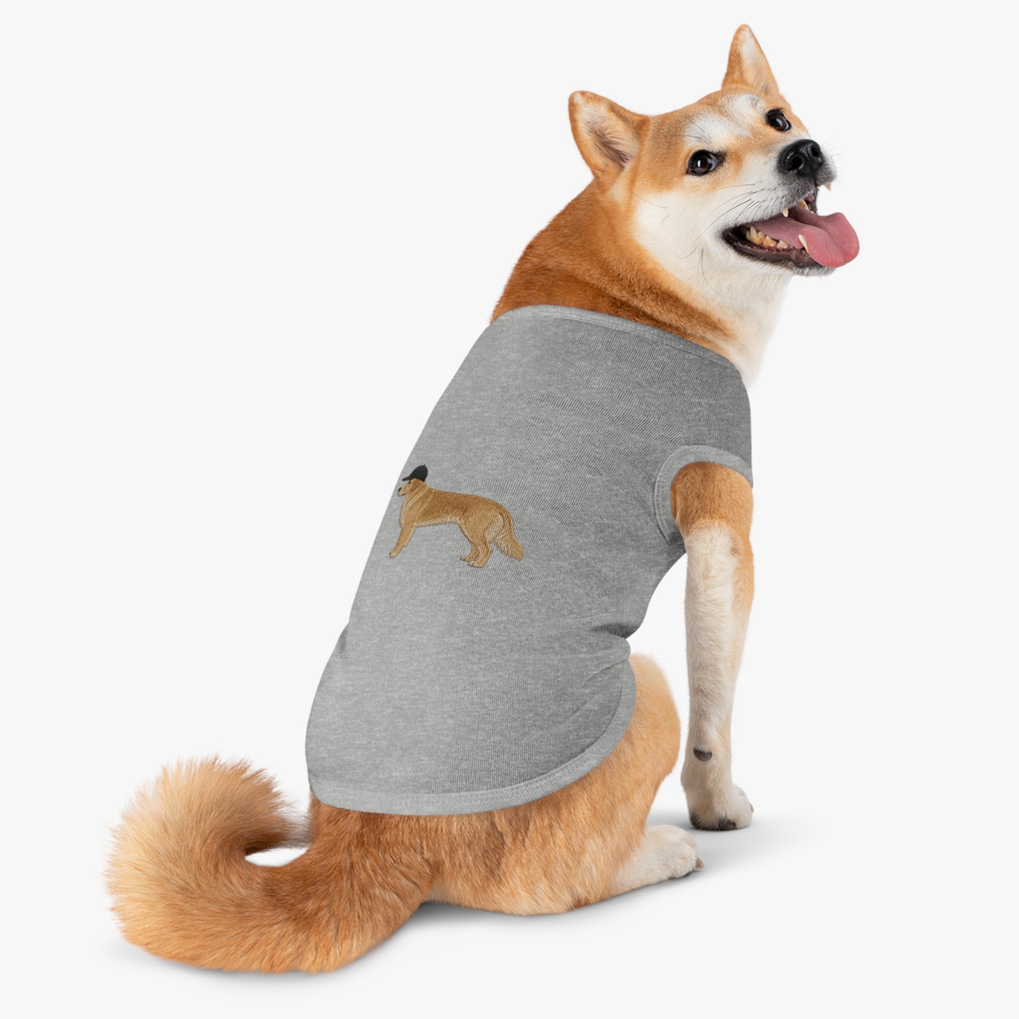 Pet Tank Top — Dog Shirt with Hat Graphic