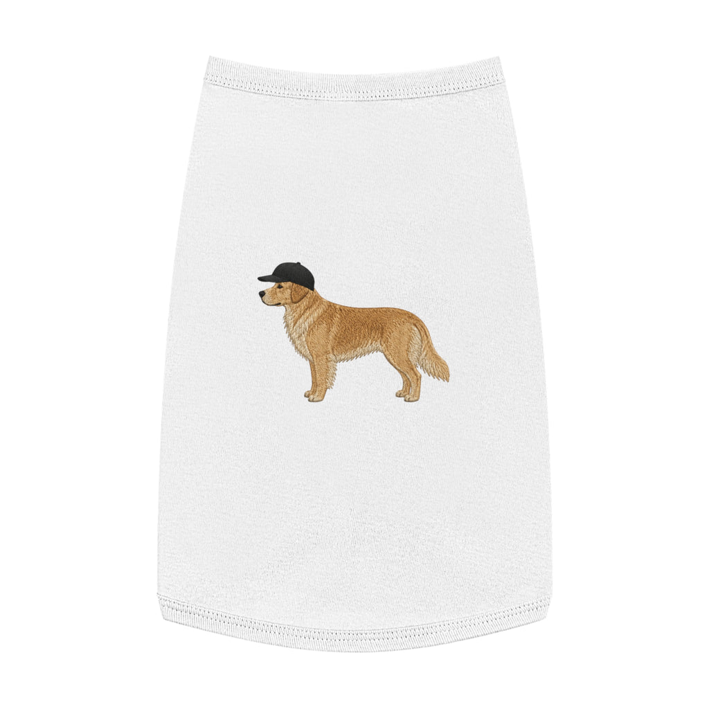 Pet Tank Top — Dog Shirt with Hat Graphic