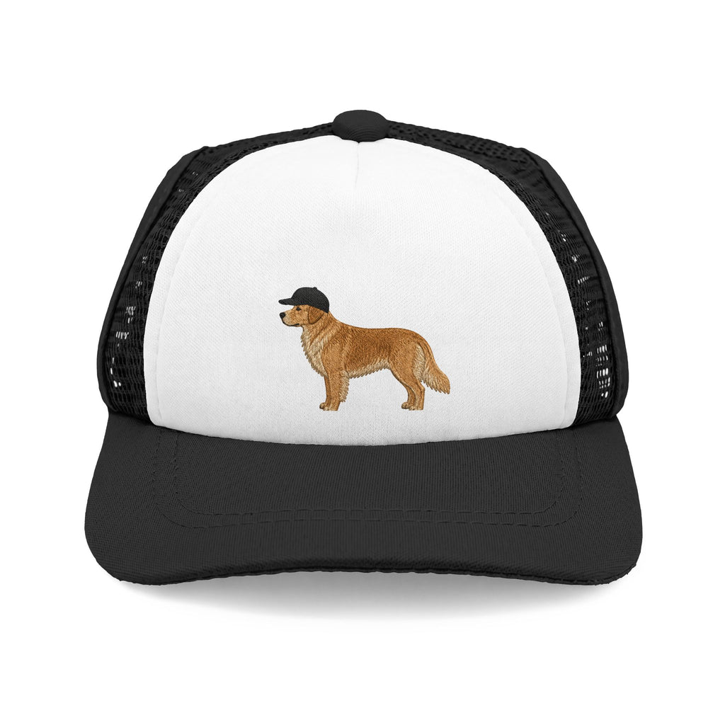 Dog Hat Trucker Cap with Ear Holes & Chin Strap