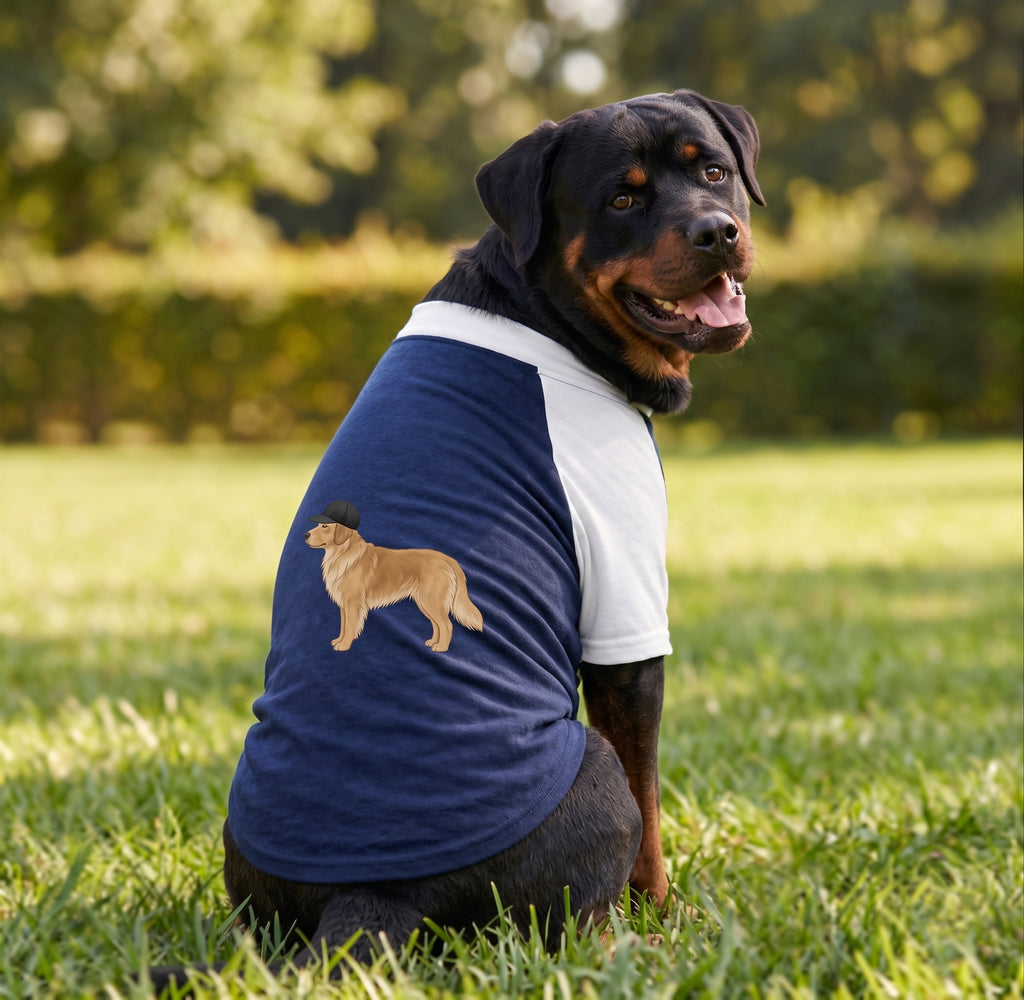 Baseball Cap Dog T-Shirt | Dog Clothes for Small & Large Breeds
